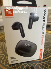  1 سماعة من ماركة JBL   النوع : JBL wave flex2 الطراز الجديد