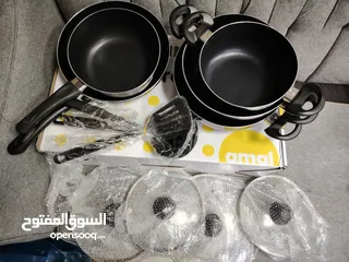  1 طقم طبخ المنيوم 12 قطعه amal