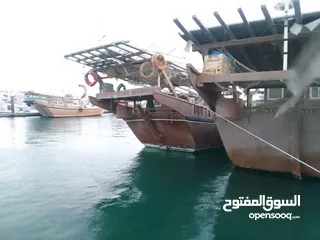  4 لنش للبيع فيبر طوله 55 قدم