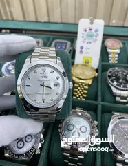  14 رولكس رجالي مرفق علبه وكيس رولكس وكفاله سنه