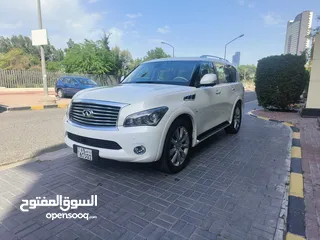  3 السالمية انفينتي QX80 موديل 2014 V8