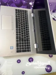  2 لابتوب hp لون سلفر نضيف ولا شخط بي