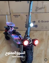  2 Powerful scooter with two motors, each  Maximum speed is 99 km  motor 3800 watts