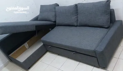  1 L Shape Sofa Come Bed For Sale Plus Storage