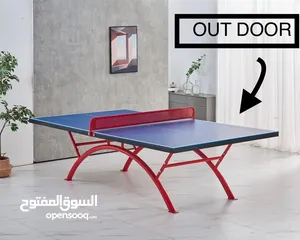  1 طاولة تنس خارجي مخصص مميزة جدا قابل للتثبيت بالأرض