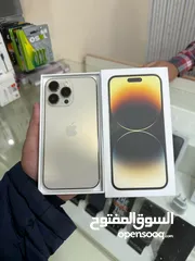  1 14 pro max  256 G  لون ذهبي بجنن