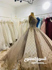  3 فساتين سهرة عرايس اشكال متنوعة واحجام متنوعة موديلات حديثة والسعر مناسب للجميع