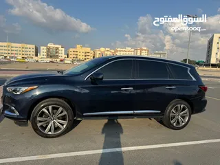  6 Infiniti QX60 2019 Premium.  GCC space, Dark Blue,  Look like New