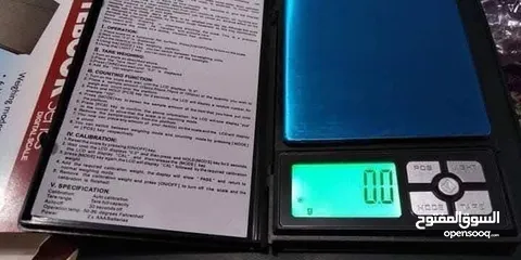  4 ميزان نوت بوك جيب الاكثر دقة لوزن الذهب و الفضة باعلى جودة يزن لغاية 0.01 / 500g
