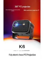  3 بروجكتر سينمائي منزلي وايرلس صغير وخفيف لمشاهدة الأفلام-Wireless K6 Projector