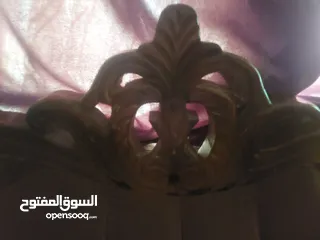 5 طقم كنب 9 مقاعد حفر زان شبه جديد للبيع