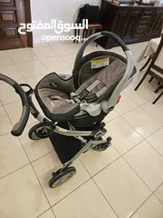  8 عرباية Graco اعلى صنف للبيع مع كرسي سيارة