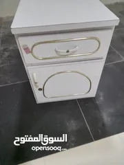  3 table and cabinet and teapoy