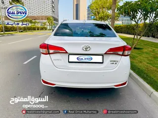 5 TOYOTA YARIS 1.5E   Year-2019  Engine-1.5L  Color-White  Odo meter-52,000km