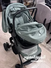  8 طقم عرباية مع كرسي سيارة travel system stroller with carseat - Joie