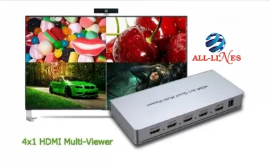  4 hdmi quad multi-viewer 4x1 جهاز دامج وعارض 4 اجهزة الى شاشة واحدة