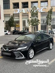  12 تويوتا كامري 2021 فل كامل مع فتحة فحص كامل 7 جيد كرت ابيض بحالة الشركة
