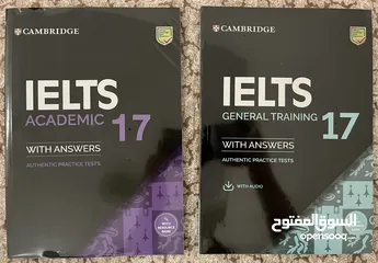  2 Cambridge IELTS books for Academic and General training