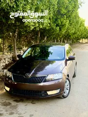  8 سكودا رابيد 2017 اصل برايفت ماتور 1400 تيربو بنزين جير اتومات سعررر ممتاز