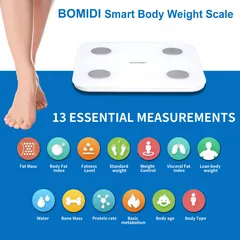  3 ميزان ذكي BOMIDI لمتابعة وزن الجسم