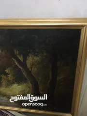  2 لوحة فنية رسم بحالة جيدة