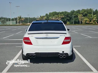  6 مرسيدس C200 موديل 2013 خليجي 4 سلندر بانوراما 2000cc كيت 63 بحالة ممتازة