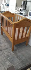  3 تخت بيبي خشب زان كبير ووسط