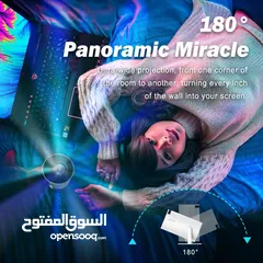  11 بروجيكتر جهاز عرض مسرحي على الجدار تخلص من التلفزيون حول تلفونك لمسرح منزلي في الاردن اندرويد 11