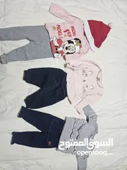  1 جهاز وملاابس بيبي بناتي ماركات