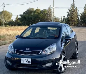  8 كيا ريو 2013 فحص كامل فل كامل مع فتحة بحالة الوكالة