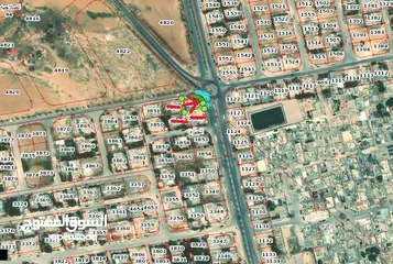  1 ارض للبيع تجارية على شارعين من اراضي الجيزة جنوب عمان