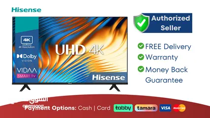  1 Hisense 70 inch Smart TV - 4K - Brand New - Warranty - Free Delivery - 32 50 55 65 75 85