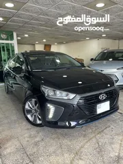  1 هيونداي ايونيك هايبرد موديل 2018 فل مع فتحه وارد الشركه الاردنيه فحص كامل بحالة الشركه