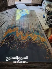  2 الواح بديل الرخام الصناعي  3D رسومات حقيقية 100 في 100