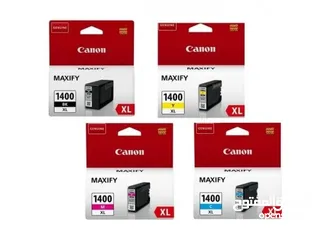  2 Canon 1400xl ink for printer models MB2040 / MB2140 / MB2340 / MB2740