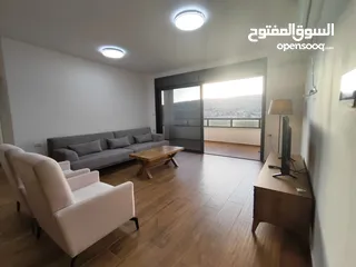  2 شقة جديدة مفروشة مع حديقة للإيجار – عين منجد  شارع إسكان المهندسين