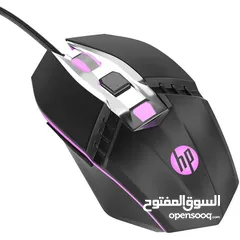  1 ماوس اتش بي أصلي جيمنج سلكي ملون ار جي بي HP M270 RGB USB WIRED GAMING MOUSE