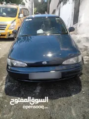  1 هونداي اكسنت 96 لون كحلي دهان جديد ترخيص جديد
