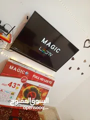  5 شاشة ماجيك 43 بوصه دبل اسبيكر صلاة النبي وكاله عادي ولا خشط فيها