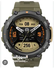  1 لون اخضر بحاله ممتازه amazfit trex 2