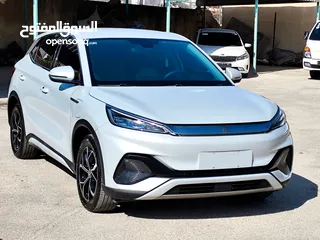  28 تم وصول BYD YUAN PLUS البطارية الكبيرة فحص كامل لون سلفر مميز بي واي دي يوان بلس عداد قليل