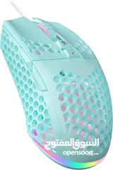  3 SOLAKAKA SM900 Wired Gaming Mouse with Honeycomb Shell USB ماوس سلكي للالعاب بألوان مختلفة