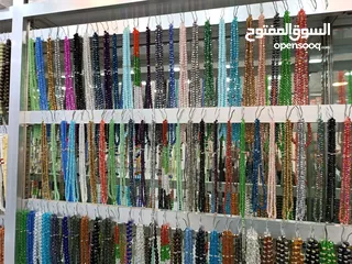  7 مسبحة مسابح سبحة كريستال خشب بلاستك مقاسات