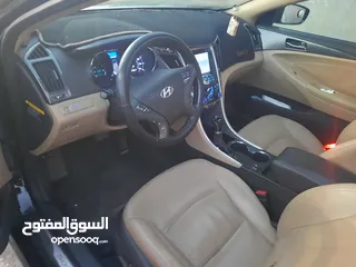  7 سوناتا هايبرد 2012 للبيع فل بانوراما لون اسود ملوكي  4جيد