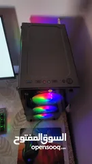  4 PC GAMING CASE BLACK  GTX1650  i5  الجهاز فقط...12400    تبريد قوي جداا 4 مراوح RGB