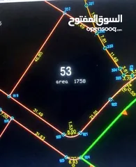  1 ارض للبيع مساحة 1700 متر مربع تقريباً