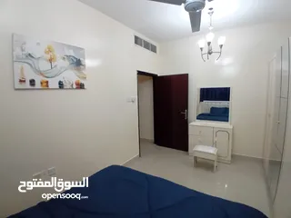  2 اول ساكن افخم غرفه وصاله مفروشه بالكامل للايجار الشهري في كورنيش عجماااان