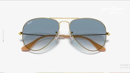  6 لقطة من الاخر نظارة ريبان اصلية افيوتر ازرق مدرج للبيع باقل من نص سعرها RB3025Aviator Gradient blue