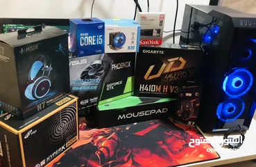  1 تجميعة gaming pc بسعر ناااار وهدايا نعف بشغل جميع الألعاب بدون استثناء