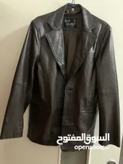  1 جاكيت جلد طبيعي 100‎%‎